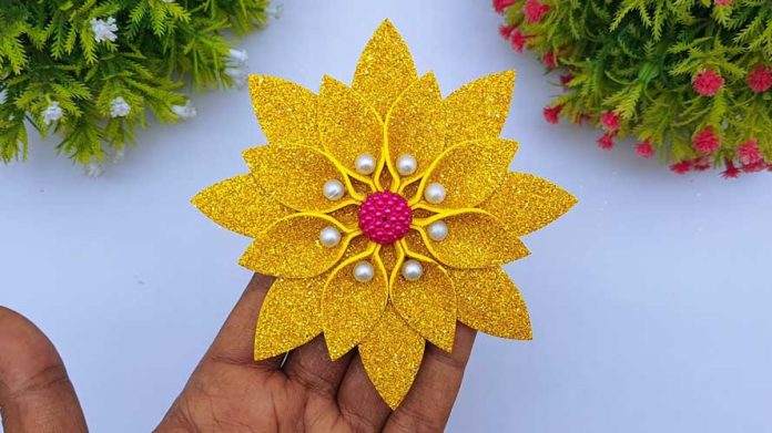 DIY Wall Decoration Flower Making Ideas