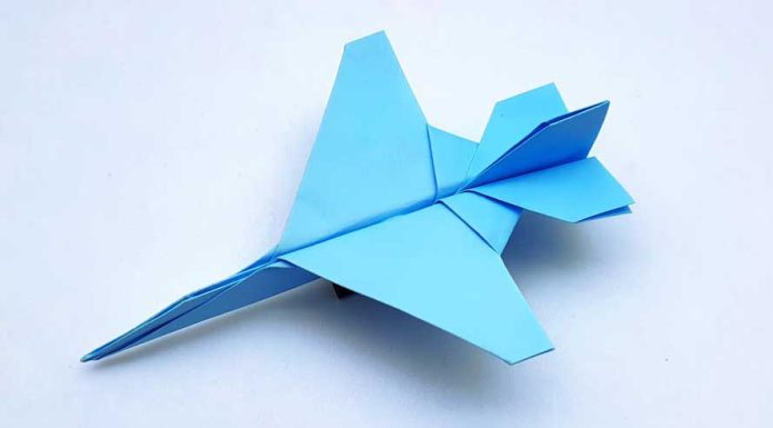 DIY How To Make Origami Jet Fighter