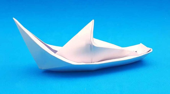 How To Fold Origami Fishing Boat
