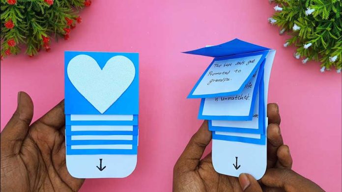 How To Make Waterfall Gift Card For Father's Day