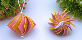 Hanging Glitter Foam Sheet Ornaments