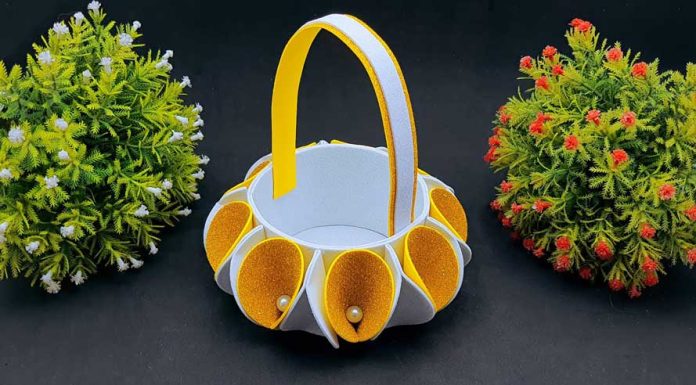How To Make Foamiran Flower Basket